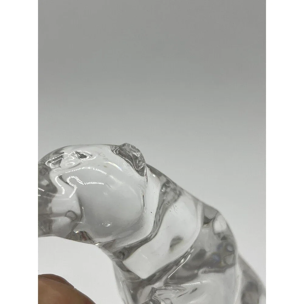 Wonders Of The Wild Crystal Panther Figurine 24% Lead Clear Germany Cat Decor - Picture 4 of 9